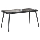 Have Spisebordssæt med pude 2 pcs Sort polyrattan