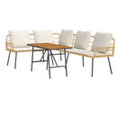 Havesofa Sæt 2 pcs Beige polyrattan