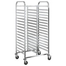 bakkevogn med 32 GN beholdere 75x55x162,5 cm rustfrit stål