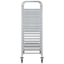 bakkevogn med 32 GN beholdere 75x55x162,5 cm rustfrit stål