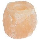 Saltstens lysestager Lyserød Stensalt