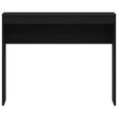skrivebord sort egetræ 90x40x72 cm konstrueret træ
