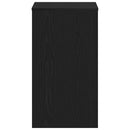 skrivebord sort egetræ 90x40x72 cm konstrueret træ