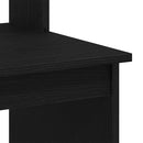 skrivebord m. hylder 102x45x148 cm konstrueret træ sort egetræ