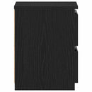 Natskab 2 pcs Sort eg 30 x 30 x 40 cm Konstrueret træ