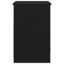 skrivebord m. skuffer 102x50x76 cm konstrueret træ sort egetræ