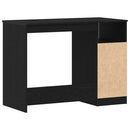 skrivebord m. skuffer 102x50x76 cm konstrueret træ sort egetræ