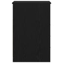 skuffeskab 40x50x76 cm konstrueret træ sort egetræsfarve