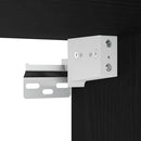 tv-bord 120x30x30,5 cm konstrueret træ sort egetræsfarve