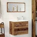 badeværelsesvaskeskab 60x38,5x48 cm konstrueret træ gammelt træ