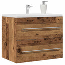 badeværelsesvaskeskab 60x38,5x48 cm konstrueret træ gammelt træ