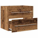 badeværelsesvaskeskab 60x38,5x48 cm konstrueret træ gammelt træ
