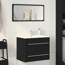 badeværelsesvaskeskab 60x38,5x48 cm konstrueret træ sort egetræ