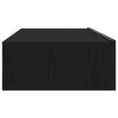 TV-skab med LED-lys sort egetræ 60x35x15,5 cm