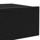 TV-skab med LED-lys sort egetræ 60x35x15,5 cm