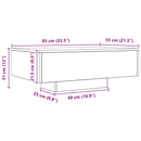 Sofabord Sort eg 85 x 55 x 31 cm