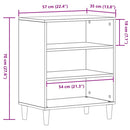 Sideboard Sort eg 57 x 35 x 70 cm Konstrueret træ