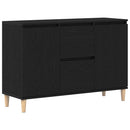 Sideboard med skuffe Sort 102 x 35 x 60 cm Konstrueret træ