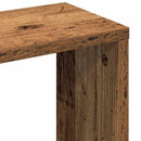 vægreol gammelt træ 36x16x90 cm konstrueret træ