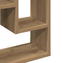 vægreol håndlavet eg 36x16x90 cm konstrueret træ
