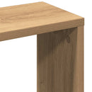 vægreol håndlavet eg 36x16x90 cm konstrueret træ