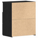 Natbord med skuffe Sort eg 50 x 32 x 60cm Konstrueret træ