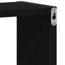 væghylder 6 stk. 30x15x30 cm kubeformet konstrueret træ sort eg