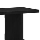 væghylder 2 stk. 75x18x20 cm konstrueret træ sort egetræ