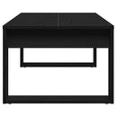 Sofabord Sort eg 102 x 50 x 35 cm Konstrueret træ