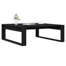 Sofabord Sort eg 100 x 100 x 35 cm Konstrueret træ