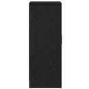 skoskab 60x35x92 cm konstrueret træ sort egetræ