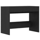 skrivebord 101x50x76,5 cm konstrueret træ sort egetræsfarve
