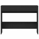 skrivebord 101x50x76,5 cm konstrueret træ sort egetræsfarve