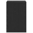 skrivebord 101x50x76,5 cm konstrueret træ sort egetræsfarve
