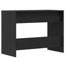 skrivebord 101x50x76,5 cm konstrueret træ sort egetræsfarve