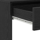 skrivebord 101x50x76,5 cm konstrueret træ sort egetræsfarve