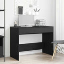 skrivebord 101x50x76,5 cm konstrueret træ sort egetræsfarve