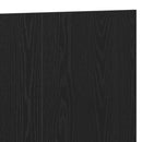 Senge Hovedgærde Sort eg 160 x 1.5 x 80.5 cm Konstrueret træ