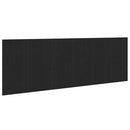 Senge Hovedgærde Sort eg 160 x 1.5 x 80.5 cm Konstrueret træ