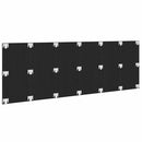 Senge Hovedgærde Sort eg 160 x 1.5 x 80.5 cm Konstrueret træ