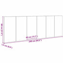 Senge Hovedgærde Sort eg 160 x 1.5 x 80.5 cm Konstrueret træ