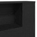 Hovedgærde Skab Sort eg 180 x 18,5 x 102,5 cm Konstrueret træ