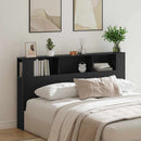 Hovedgærde Skab Sort eg 180 x 18,5 x 102,5 cm Konstrueret træ