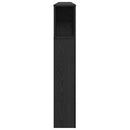 Hovedgærde Skab Sort eg 180 x 18,5 x 102,5 cm Konstrueret træ