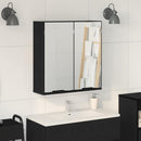 Spejlskab Sort eg 64 x 20 x 67 cm Konstrueret træ