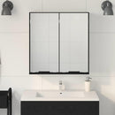 Spejlskab Sort eg 64 x 20 x 67 cm Konstrueret træ