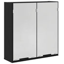Spejlskab Sort eg 64 x 20 x 67 cm Konstrueret træ