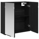 Spejlskab Sort eg 64 x 20 x 67 cm Konstrueret træ