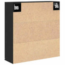 Spejlskab Sort eg 64 x 20 x 67 cm Konstrueret træ