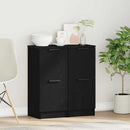 Sideboard 2 pcs Sort eg 30 x 30 x 70 cm Konstrueret træ